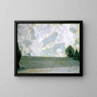 Henri Le Sidaner - Steps of the Palace at Versailles Les Marches du Palais Versailles.webp