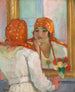 in front of the mirror - Henri Lebasque — artwork view