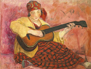 Mujer con guitarra - Henri Lebasque — vista de la obra