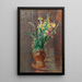 Gerbe de flores en un jarrón - Henri Lebasque — cuadro enmarcado en la pared