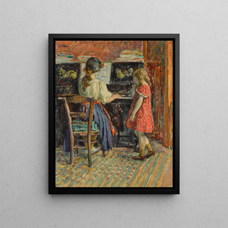 Henri Lebasque - La leon de piano Marthe et Nono.webp