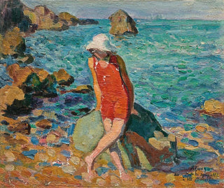 Nono en la orilla del mar - Henri Lebasque — vista de la obra