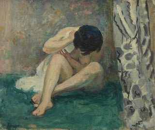 Nu en la alfombra verde - Henri Lebasque — vista de la obra