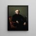 Jean Louis Gabriel, rector de Saint-Merri - Henri Lehmann — cuadro enmarcado en la pared