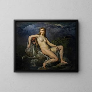 La Source ou l'Eau - Henri Lehmann — framed artwork on a wall