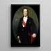 Portrait of Baron Haussmann 1809-1891 Prefect of the Seine 1853-1870 - Henri Lehmann — framed artwork on a wall