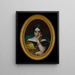 Portrait Painting of Clémentine, Mme Alphonse Karr - Henri Lehmann — framed artwork on a wall