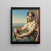 Femme d'Orient - Henri Lehmann — framed artwork on a wall
