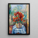 Dahlias en la terraza de Loustalet Saint-Tropez - Henri Manguin — cuadro enmarcado en la pared