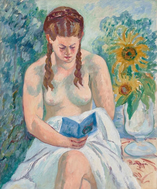 Henri Manguin - Genevive Sauty nue lisant.webp