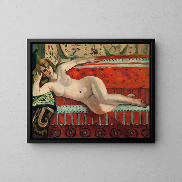 L'odalisque Grenouillette - Henri Manguin — cuadro enmarcado en la pared