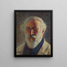 Self-portrait with a white beard - Henri Martin — framed artwork on a wall