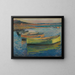 Boats near Collioure - Henri Martin — framed artwork on a wall