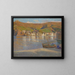Cinco pescadores y su barca varada en la playa en Collioure - Henri Martin — cuadro enmarcado en la pared