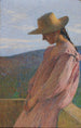 Joven chica sentada - Henri Martin — vista de la obra