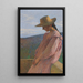 Joven chica sentada - Henri Martin — cuadro enmarcado en la pared