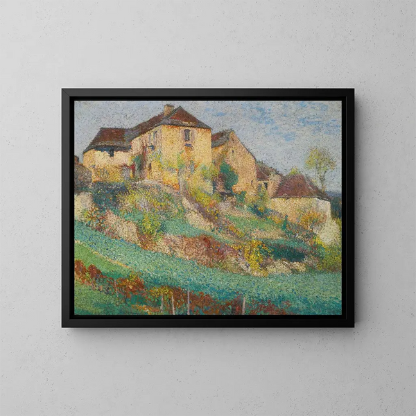 La Gran Casa de la Combe Labastide-du-Vert - Henri Martin — cuadro enmarcado en la pared