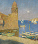 La Torre de Collioure amanecer de luna - Henri Martin — vista de la obra