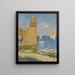 La Torre de Collioure amanecer de luna - Henri Martin — cuadro enmarcado en la pared