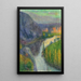 El valle del Lot cerca de Saint-Cirq-Lapopie - Henri Martin — cuadro enmarcado en la pared