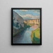 La Vallée du Lot près de Saint-Cirq-Lapopie - Henri Martin — framed artwork on a wall