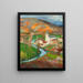 Labastide-du-Vert en primavera desde el jardín de Marquayrol - Henri Martin — cuadro enmarcado en la pared