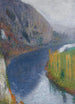 El lote a los pies de los acantilados de Saint-Cirq-Lapopie - Henri Martin — vista de la obra