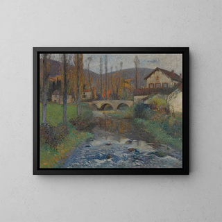 El Puente de Labastide du Vert - Henri Martin — cuadro enmarcado en la pared