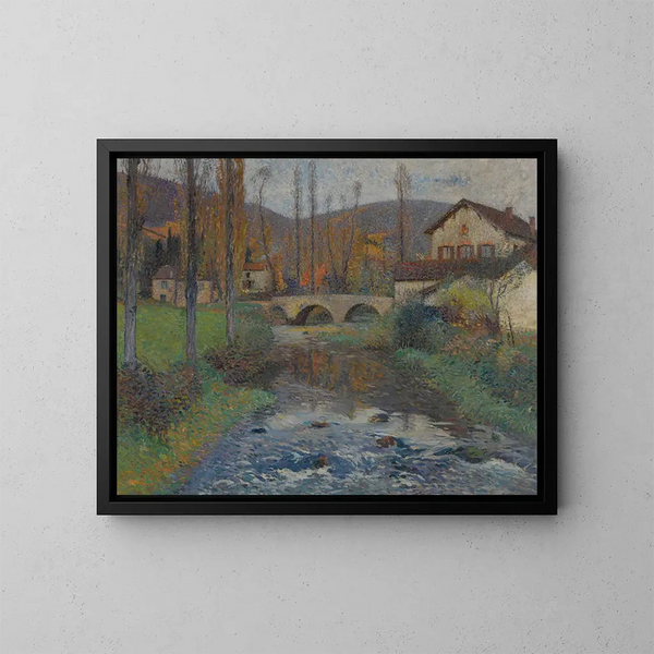 Le Pont de Labastide du Vert - Henri Martin — framed artwork on a wall