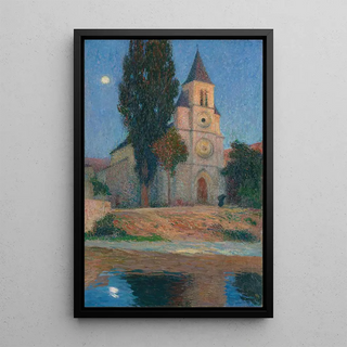 Henri Martin - Lever De Lune Derrire Lglise De La BastideDuVert.webp