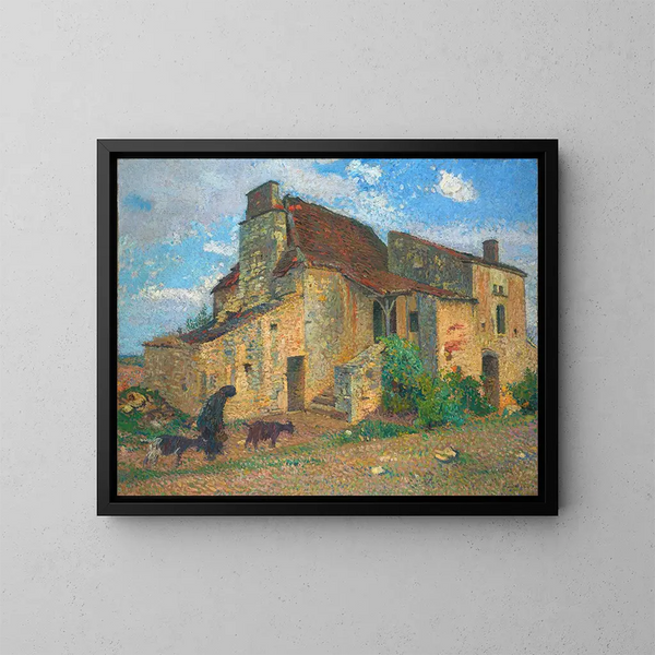 Paisaje de campo - Henri Martin — cuadro enmarcado en la pared