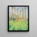 Prairie ensoleillée aux peupliers - Henri Martin — cuadro enmarcado en la pared