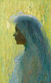 Profile with Veil - Henri Martin — artwork view