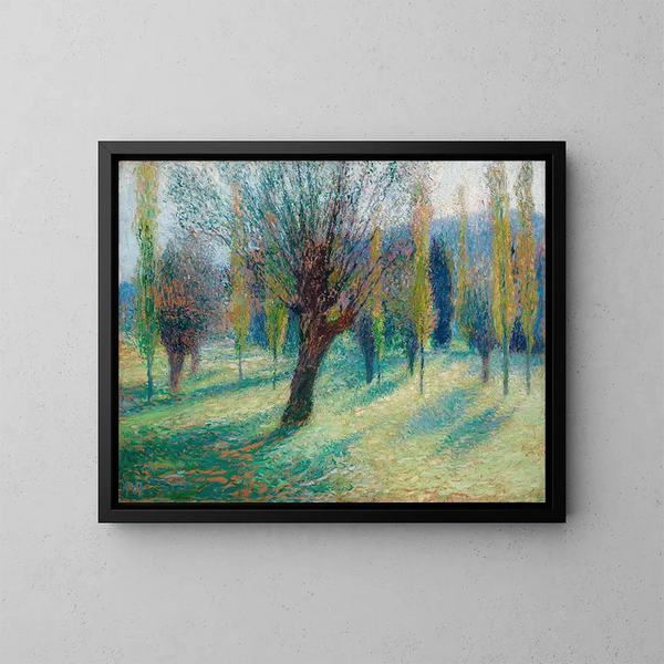 Sauces en el valle del Verde - Henri Martin — cuadro enmarcado en la pared