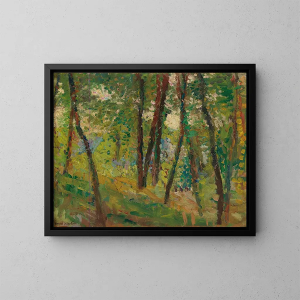 Bosque Sombrío - Henri Martin — cuadro enmarcado en la pared