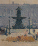 Una de las fuentes de la Plaza de la Concordia, París - Henri Martin — vista de la obra