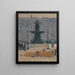 Una de las fuentes de la Plaza de la Concordia, París - Henri Martin — cuadro enmarcado en la pared