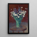 Vase of daisies - Henri Martin — framed artwork on a wall