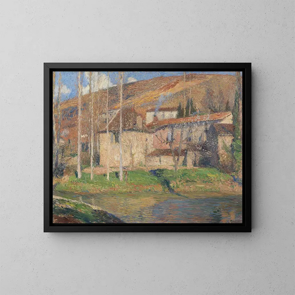 Vista de Labastide-du-Vert, Midi-Pyrénées - Henri Martin — cuadro enmarcado en la pared