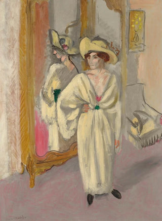 Henri Matisse - Femme en blanc debout devant une glace.webp