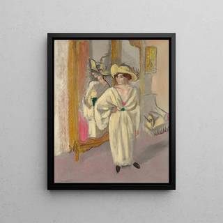 Henri Matisse - Femme en blanc debout devant une glace.webp