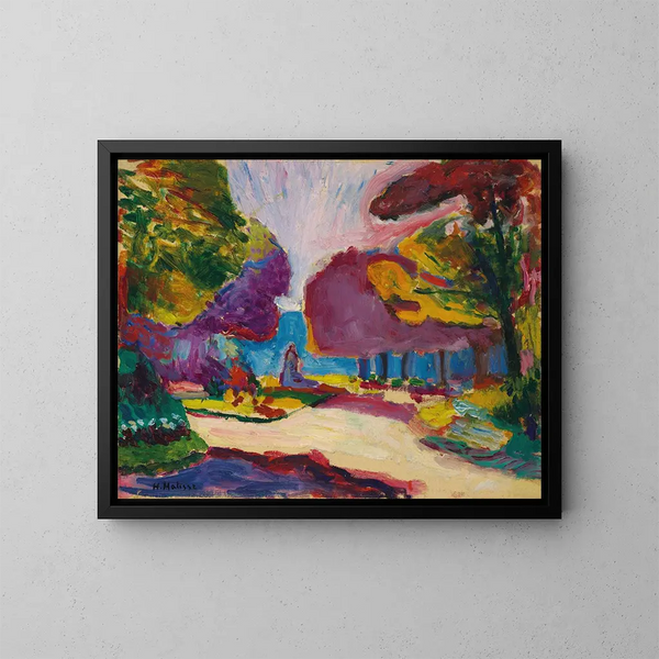 Jardin du Luxembourg, Paris - Henri Matisse — framed artwork on a wall