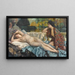 Repos au bord du lac - Henri Montassier — framed artwork on a wall