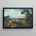 Vista del convento de Santa Teresa desde las alturas de Paula Matos - Henri Nicolas Vinet — cuadro enmarcado en la pared