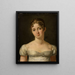 Retrato de una dama - Henri Nicolas van Gorp — cuadro enmarcado en la pared