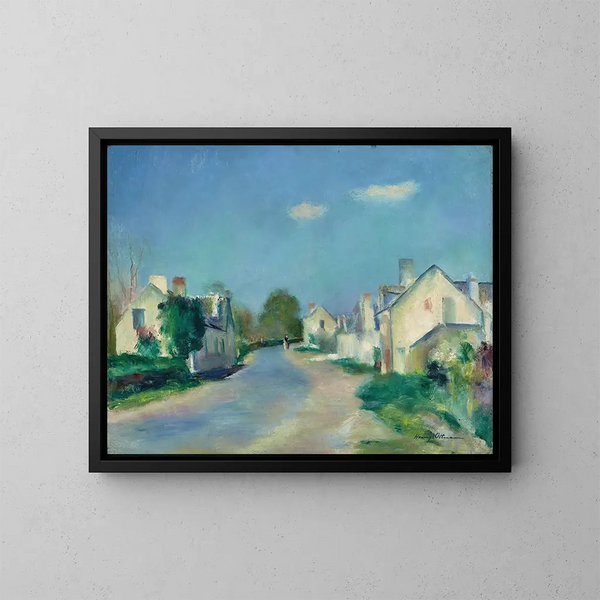 Los rosales alrededor de Saumur - Henri Ottmann — cuadro enmarcado en la pared