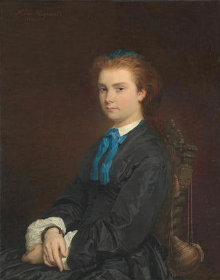 Henri Regnault - Portrait of a Young Woman.webp