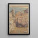 Acantilados de Camaret - Henri Rivière — cuadro enmarcado en la pared