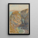Cliffs of the Grand Ris Baie de Douarnenez - Henri Rivière — framed artwork on a wall