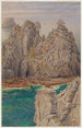 Los montones de guisantes Camaret - Henri Rivière — vista de la obra